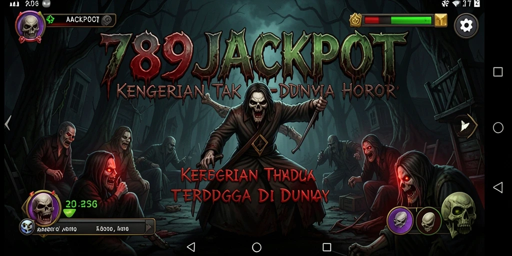 Screenshot utama 789JACKPOT menampilkan gameplay horor yang menghantui.