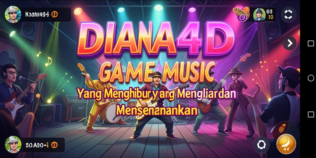 Gameplay seru DIANA4D dengan irama musik yang memukau.