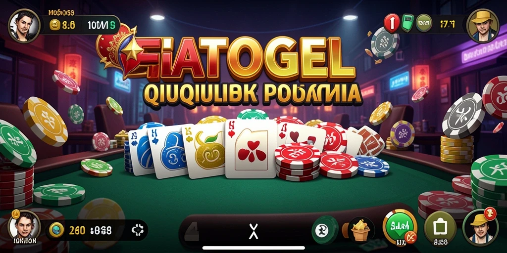 Screenshot FIATOGEL menampilkan pemain yang sedang menikmati permainan QiuQiu.