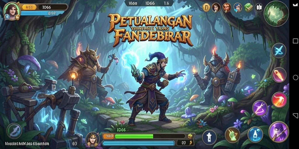 Tampilan gameplay seru dan menantang dalam ID66.
