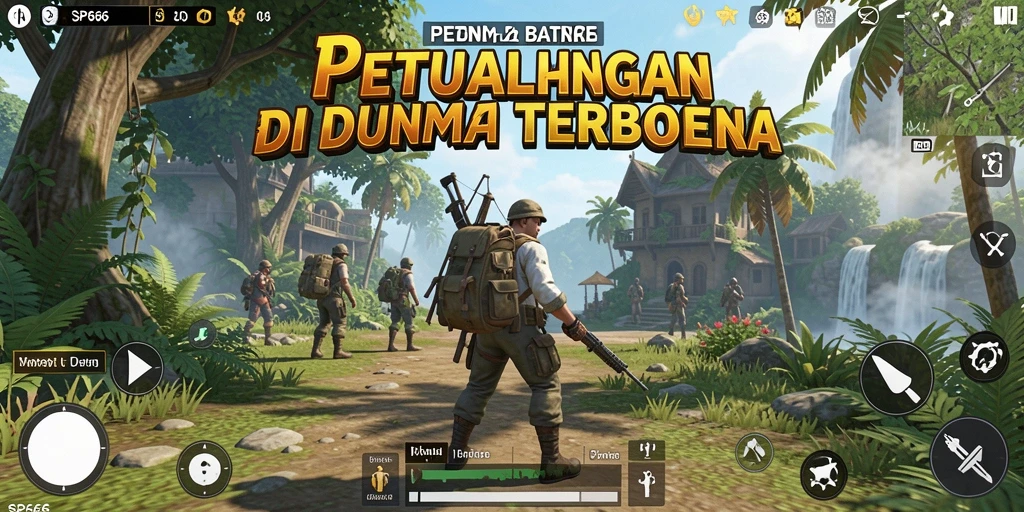 Tampilan gameplay Open World yang menakjubkan di SP666.